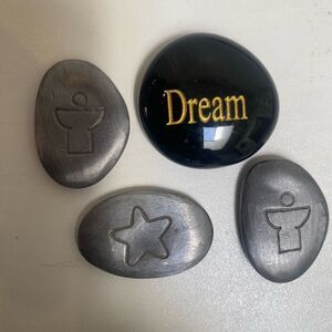 NEW Pewter Pocket Stones~ Pocket Angels~Great Gift Pewter Stone~ Angel ~ Star